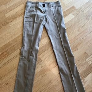 Women’s Burberry tan wide leg pant with front pleat detail